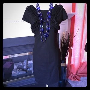 Tata Jolie Wool Cap Sleeve Sheath Dress